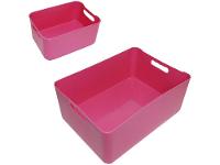 Kit Cestos Organizadores Retangulares Rosa - 1