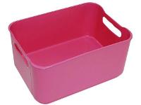 Kit Cestos Organizadores Retangulares Rosa - 3