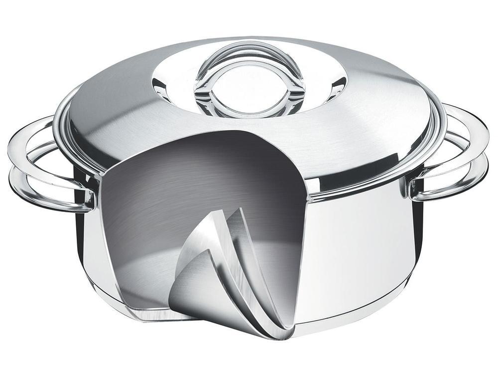 Caçarola Rasa Inox Fundo Triplo Solar 16cm 1,4L Tramontina - 2