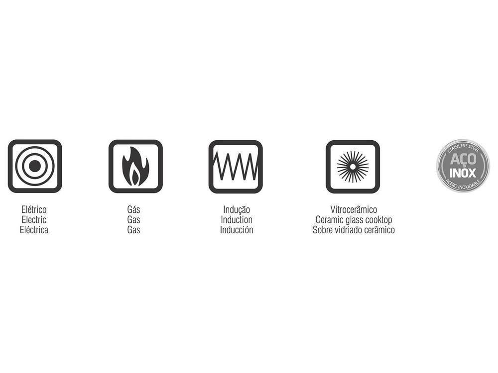 Caçarola Rasa Inox Fundo Triplo Solar 16cm 1,4L Tramontina - 8