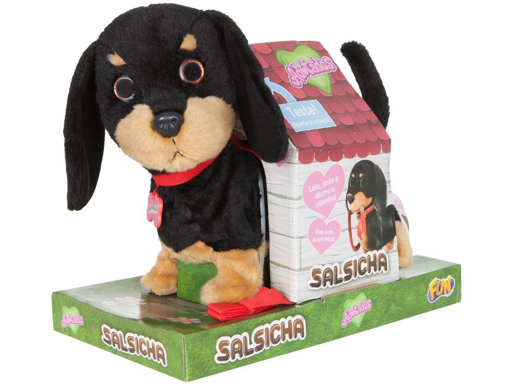 Pelúcia Fun Adotados Fur Balls Pets Salsicha - 7