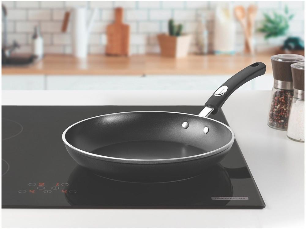 Frigideira Antiaderente Tramontina de Alumínio Mônaco Induction Preta 20cm - 2