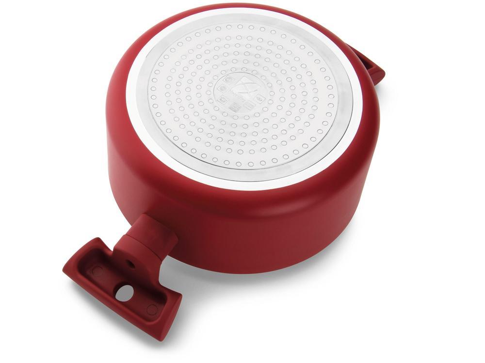 Caçarola Hércules Antiaderente com Tampa Vermelha - 4