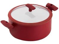 Caçarola Hércules Antiaderente com Tampa Vermelha - 1