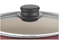 Caçarola Tramontina Antiaderente com Tampa Vermelha 3,7L 22cm Turim - 2