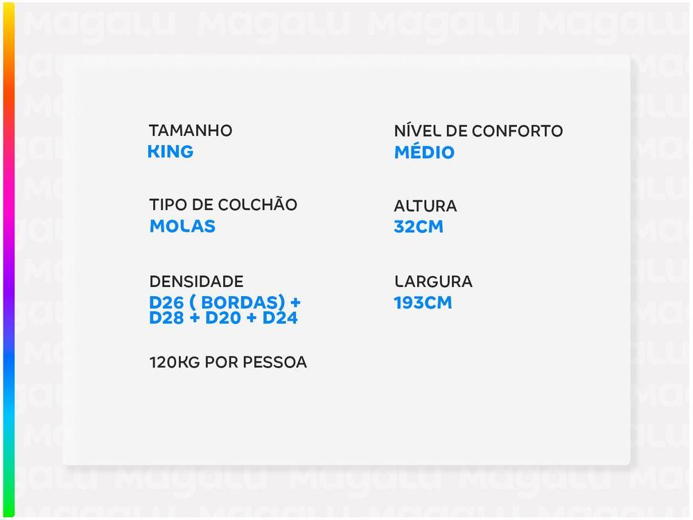 Colchão King Size Castor Mola - 3