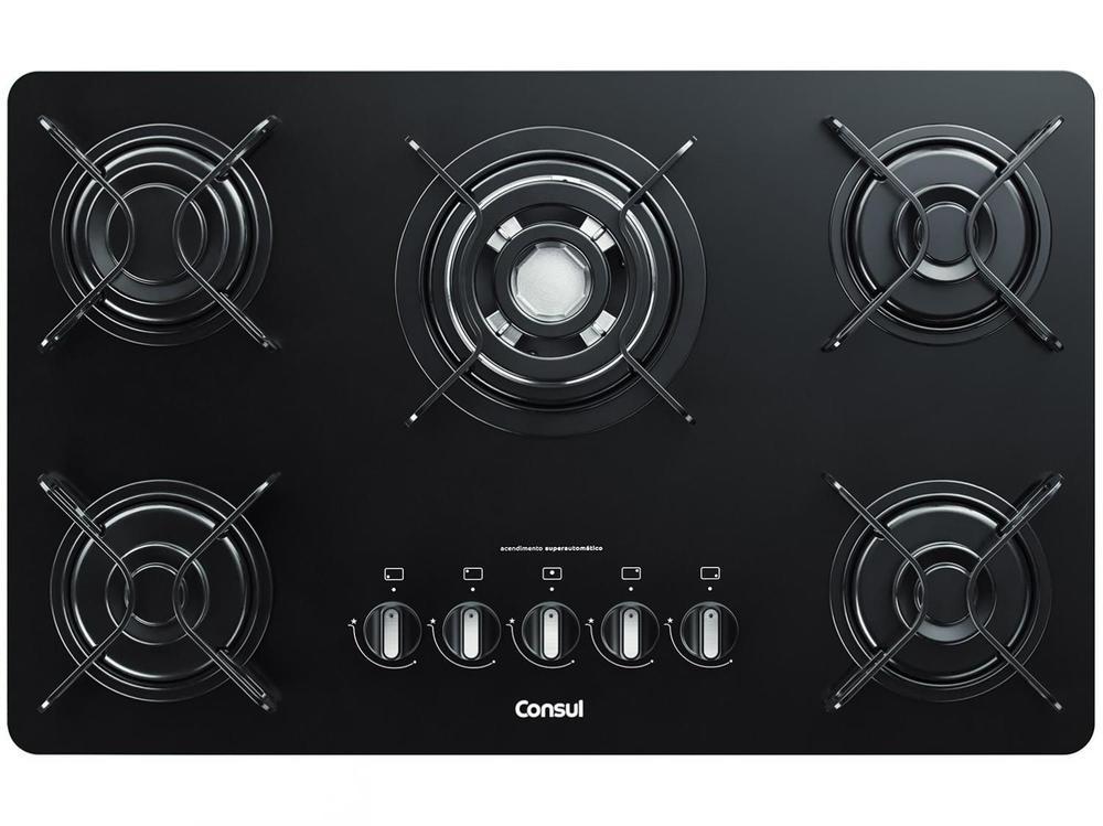 Cooktop 5 Bocas a Gás Natural e GLP Consul Vidro - 2