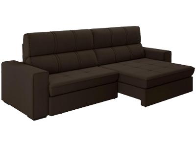 Sofá Retrátil Reclinável 4 Lugares Suede