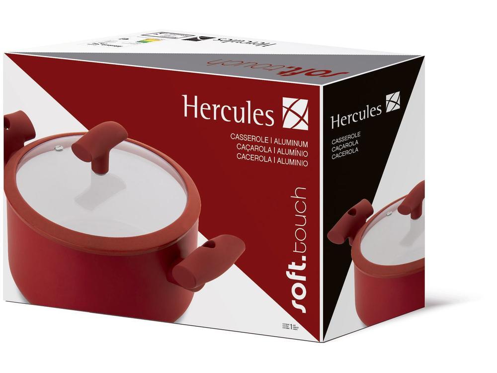 Caçarola Hércules Antiaderente com Tampa Vermelha - 5