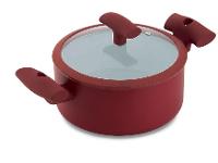 Caçarola Hércules Antiaderente com Tampa Vermelha - 3