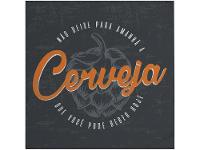 Placa Decorativa MDF Open Bar 20x20cm  - 1