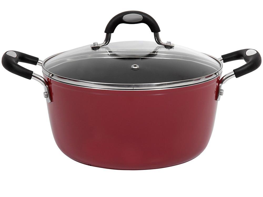 Jogo de Panelas Tramontina Antiaderente de Alumínio Vermelho 5 Peças Mônaco - 15