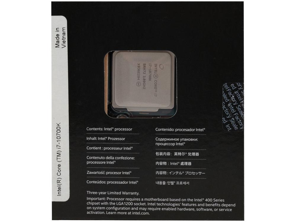 Processador Intel Core i7 10700K Avengers Edition - 7