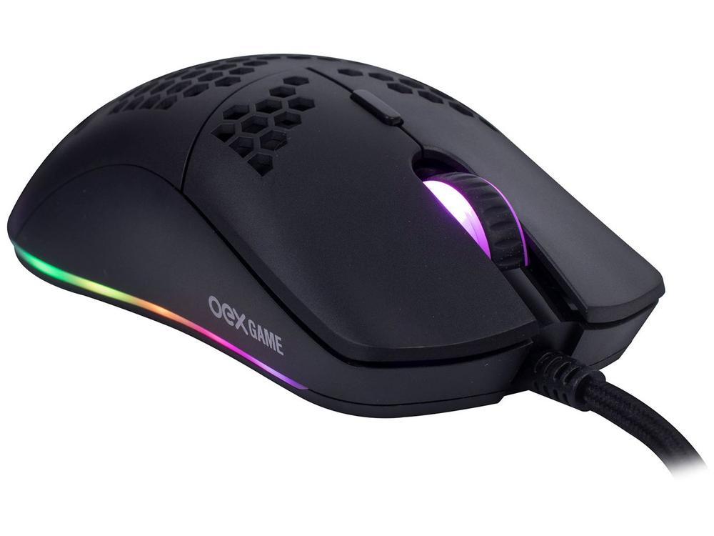 Mouse Gamer RGB OEX Game Óptico 7200DPI 7 Botões MS322 Dyon - 6
