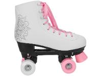 Patins 4 Rodas Infantil Fun F0010-3 Branco e Rosa