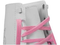 Patins 4 Rodas Infantil Fun F0010-3 Branco e Rosa - 5