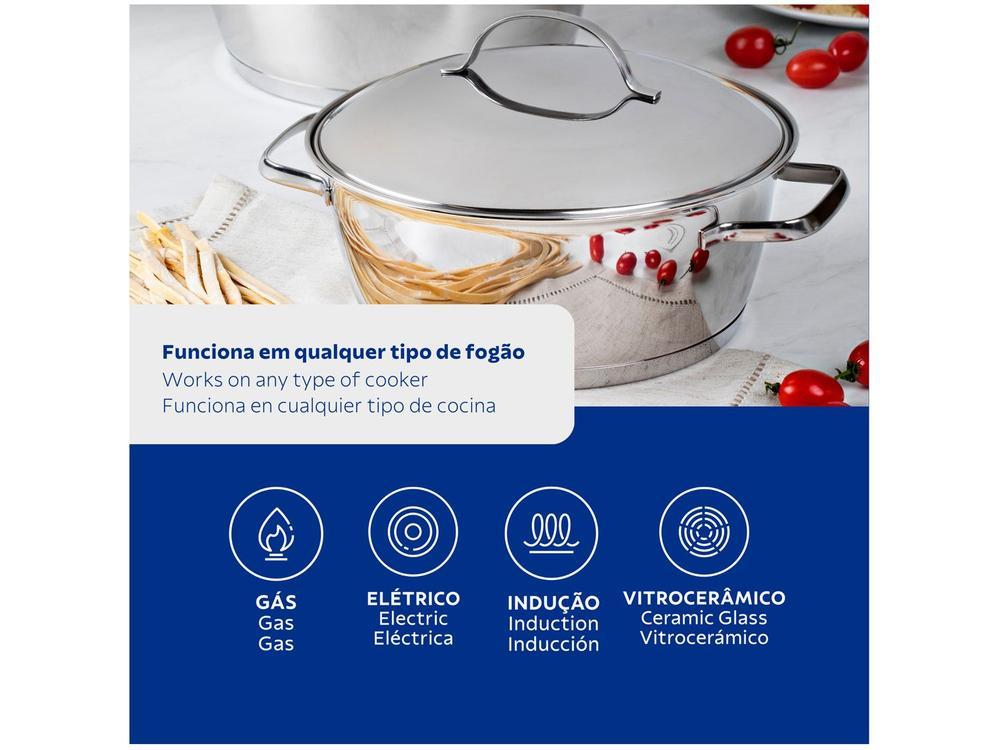 Caçarola Tramontina Inox 3,1L 20cm com Tampa Alegra 62654200 - 8