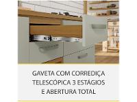 Armário de Cozinha Compacta Nesher Realeza Nicho para - 8