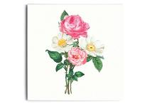 Placa Decorativa MDF Florais Buquê 20x20cm - 2