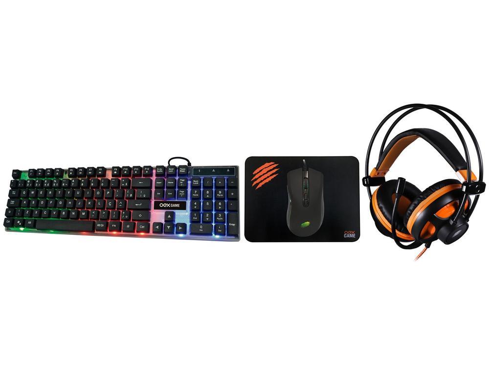 Kit Gamer Teclado Mouse Headset Mouse Pad - 1