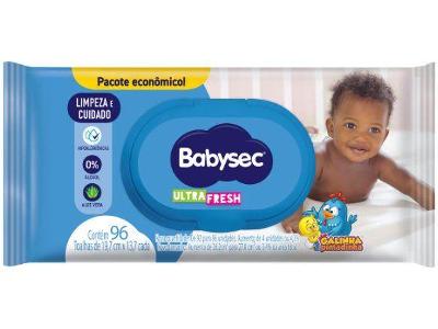 Toalha Umedecida Babysec Ultrafresh Galinha Pintadinha 96 Unidades