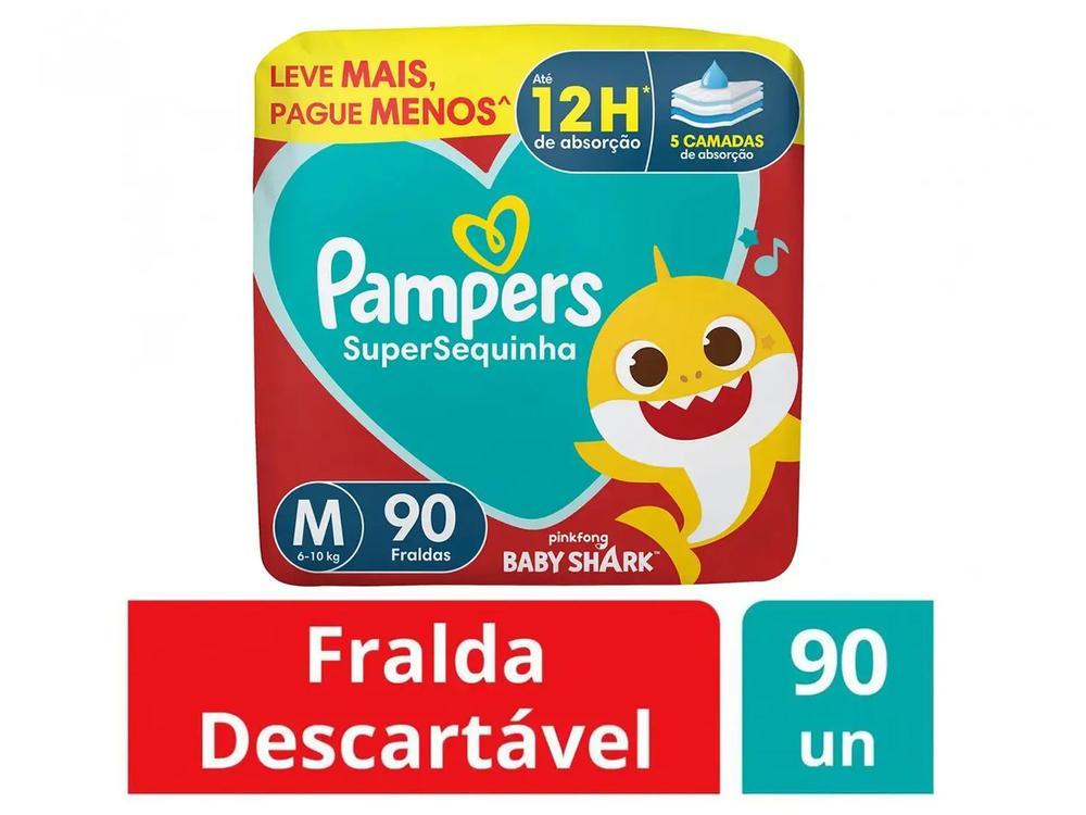 Fraldas Pampers Supersequinha Tam. M 6 a 10kg 90 Unidades - 2