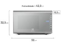 Micro-ondas Electrolux 31L Cinza Espelhado Função Tira Odor - 10