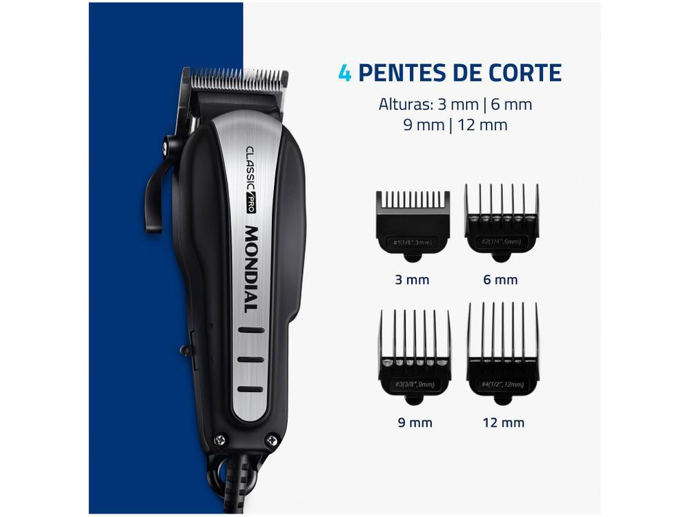Cortador de Cabelo Mondial Classic Pro - 2