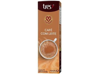 Cápsula de Café com Leite TRES 3 Corações