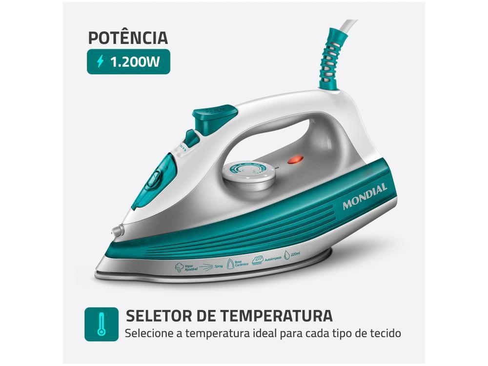 Ferro de Passar Roupa a Vapor Mondial - 3