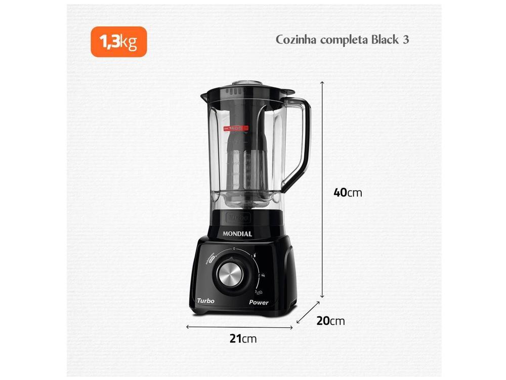 Kit KT-105-B Mondial com Liquidificador Batedeira - 8