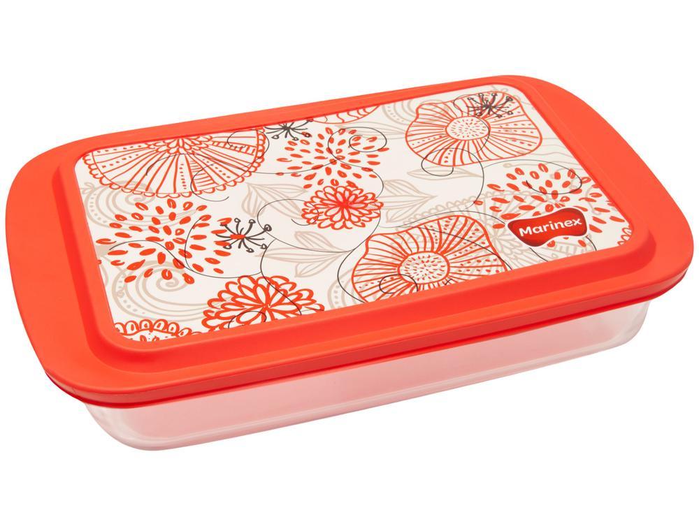 Lasanheira de Vidro Retangular 3,7L com Tampa - 1