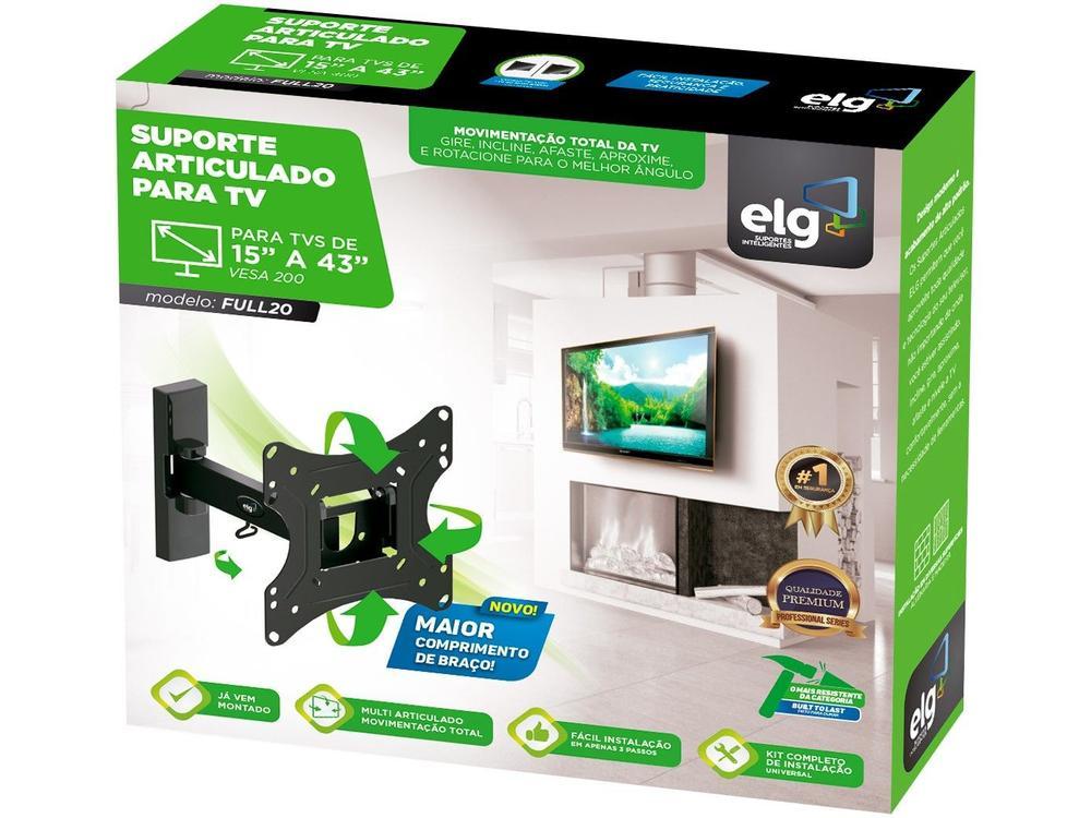 Suporte para TV Articulado de 15” até 43” ELG - 3