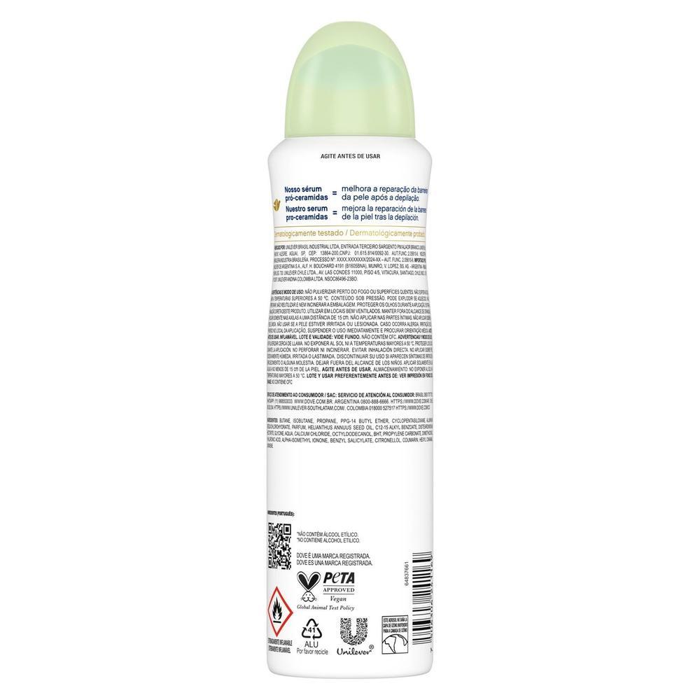 Desodorante Aerosol Dove Fresh Care Pepino e Chá Verde 150ml - 4