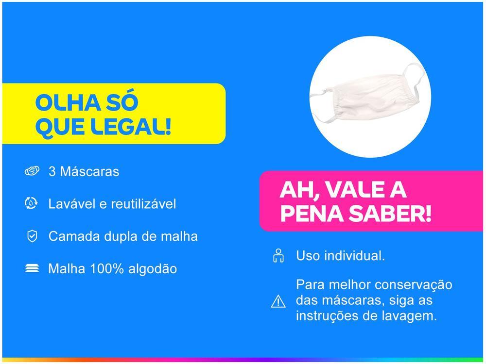 Máscara Lavável / Reutilizável Dupla Camada Pérola - 2