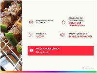 Churrasqueira Elétrica Philco PCQ1500D com Grelha - 16