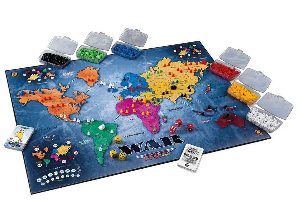 Jogo War de Tabuleiro O Jogo da Estratégia - 2