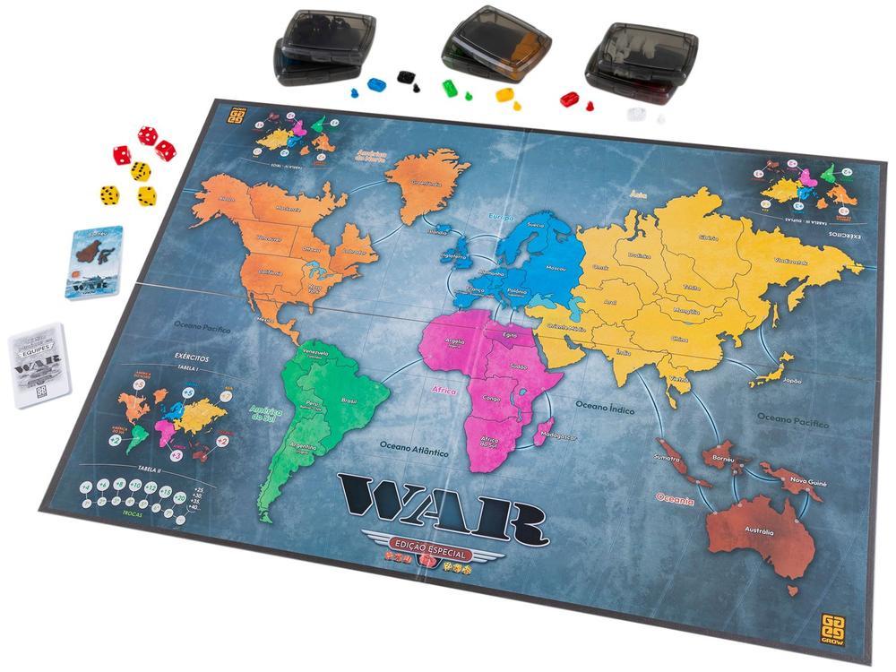 Jogo War de Tabuleiro O Jogo da Estratégia - 3