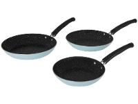 Conjunto de Frigideiras Antiaderente Tramontina de Alumínio 27899/449 Azul 3 Peças - 1