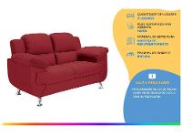 Sofá 2 Lugares Suede Spazium Linoforte - 2