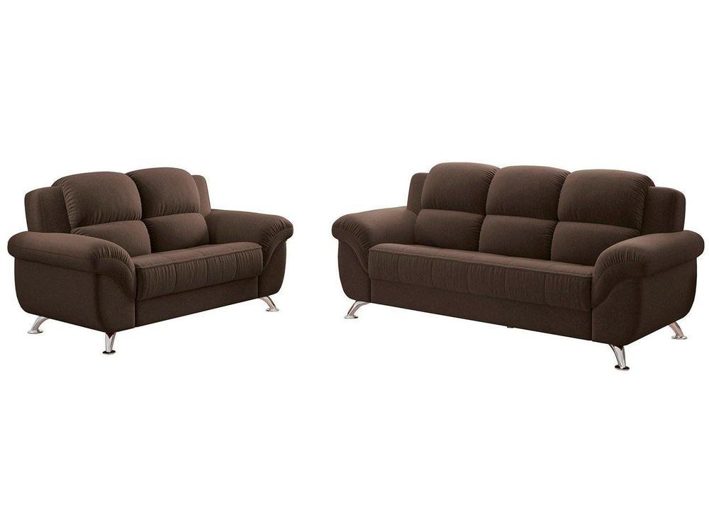 Conjunto de Sofás 2 e 3 Lugares Marselha Linoforte - 1