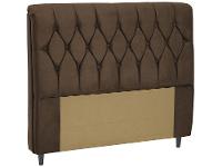 Cabeceira Queen Acolchoado Suede Dobuê Movelaria Istambul Chocolate - 2