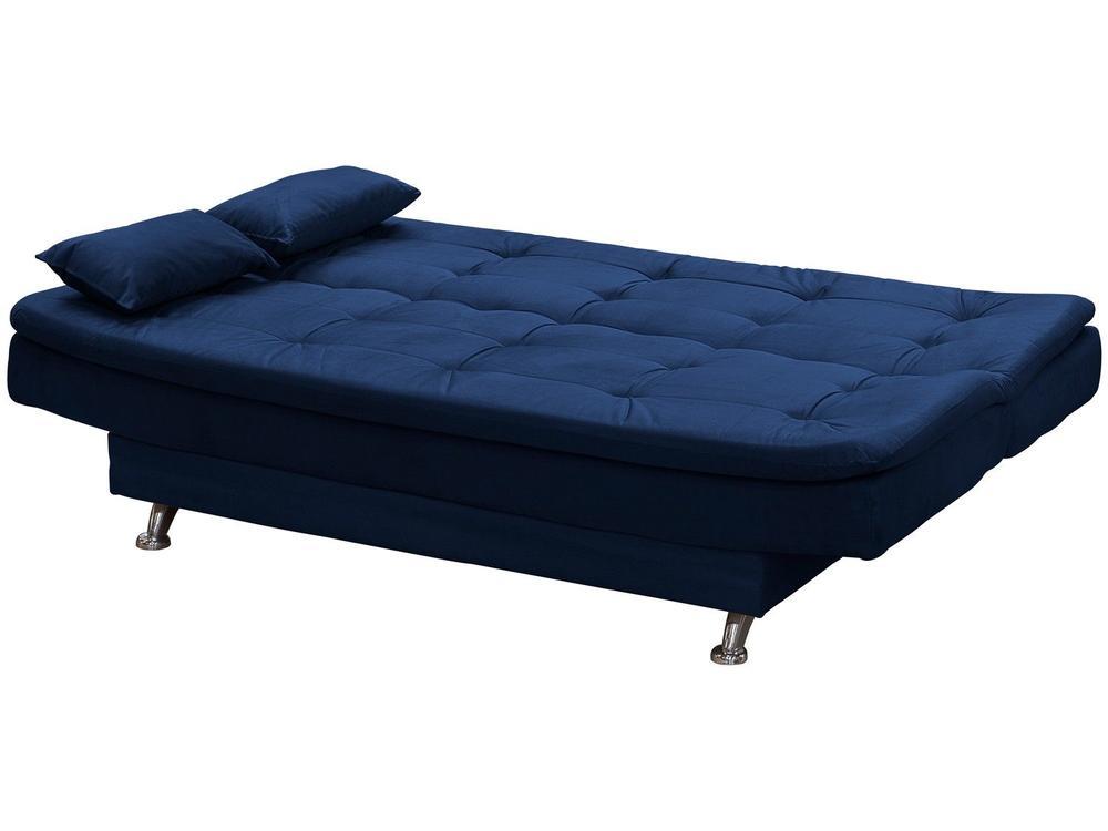Sofá-cama Casal 3 Lugares Reclinável Veludo Light Matrix Salomé - 6