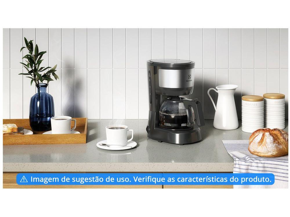 Cafeteira Elétrica Electrolux Efficient ECM10 15 Cafés Preta e Granite Gray - 2