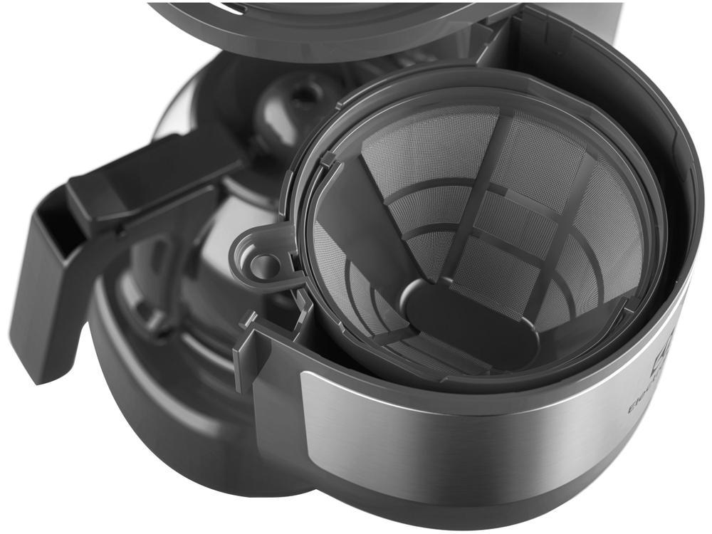 Cafeteira Elétrica Electrolux Efficient ECM10 15 Cafés Preta e Granite Gray - 5