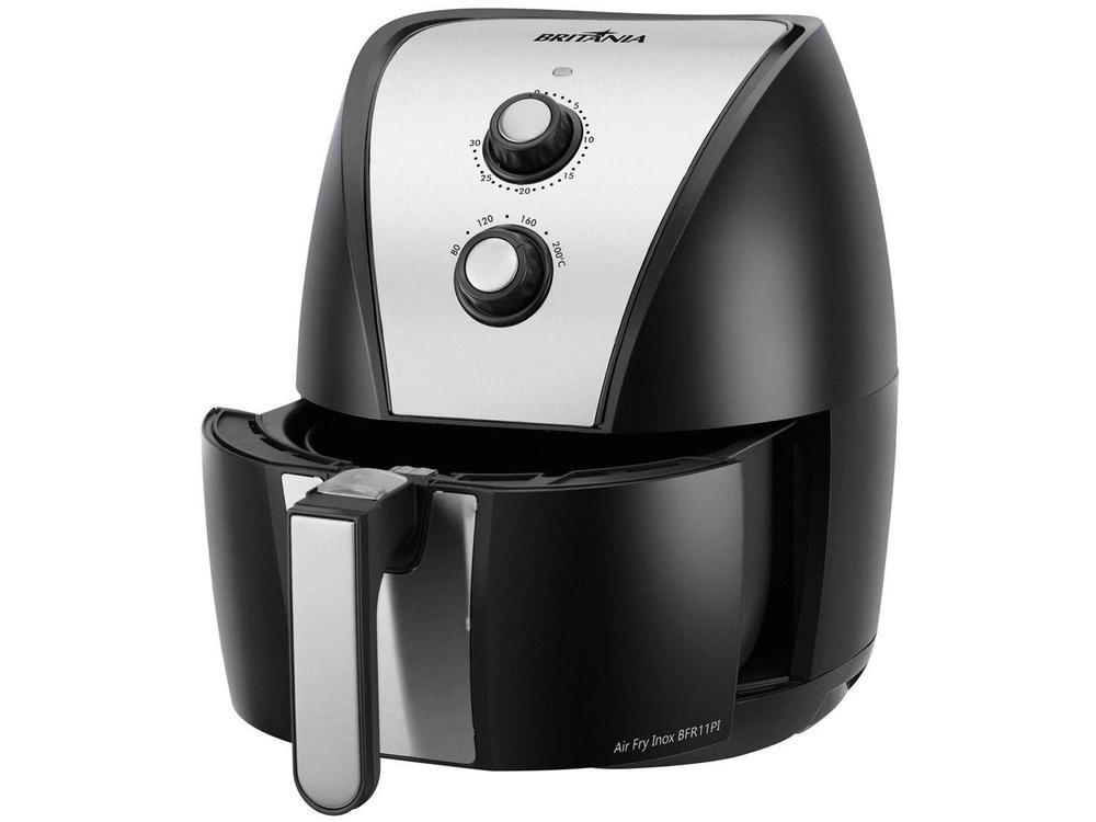Fritadeira Elétrica sem Óleo/Air Fryer Britânia BFR11PI Preto 4,4L com Timer - 12