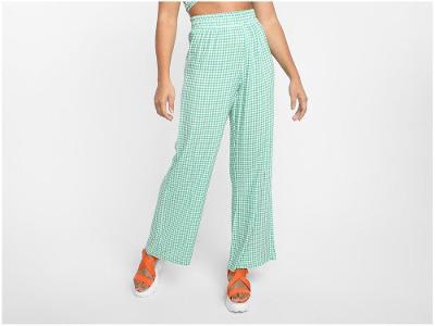 Calça Vista Magalu Viscose Xadrez
