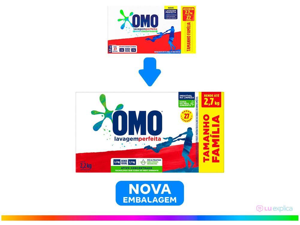Sabão em Pó Omo Lavagem Perfeita Tamanho Família 2,2kg - 12