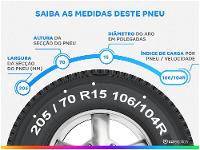 Pneu Aro 15” XBRI 205/70R15C 8PR 106/104R - 2