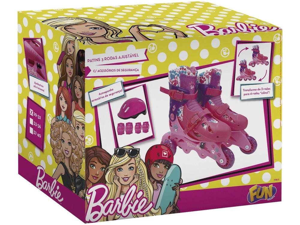 Patins In Line Infantil Barbie Fun - 6
